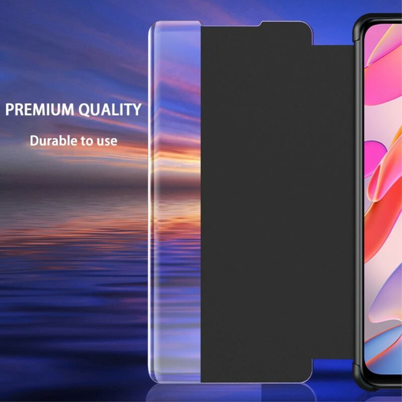 View Cover Xiaomi Redmi Note 10 5G / Poco M3 Pro 5G Effet Cuir Texturé