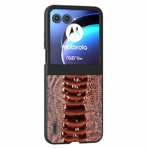 Coque Motorola Razr 50 5G Texture Crocodile ABEEL