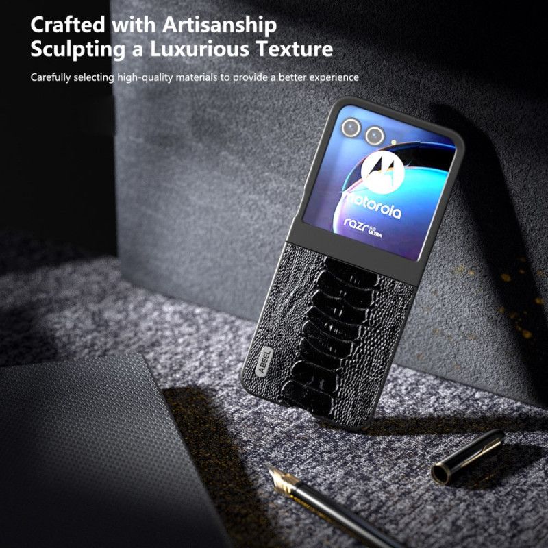 Coque Motorola Razr 50 5G Texture Crocodile ABEEL