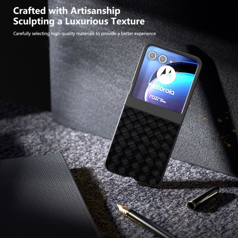 Coque Motorola Razr 50 5G Texture Tissé