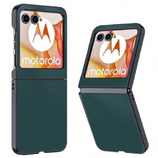 Coque Motorola Razr 50 5G Ultra-Mince Effet Cuir