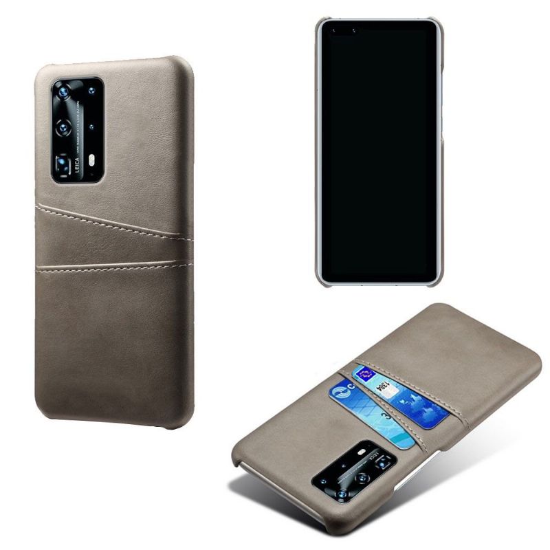 Coque Huawei P40 Pro Mélodie effet cuir porte cartes