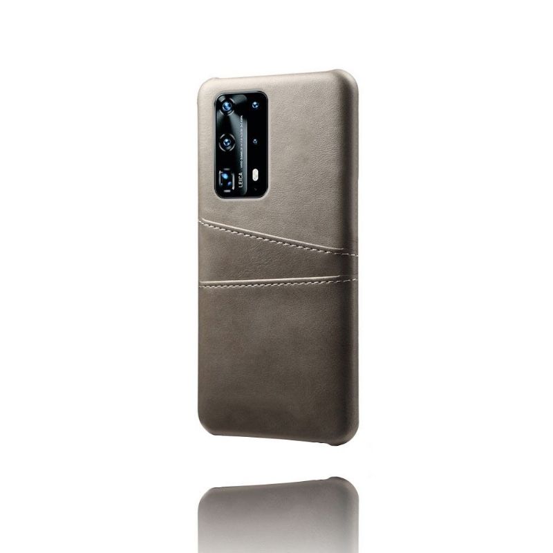 Coque Huawei P40 Pro Mélodie effet cuir porte cartes