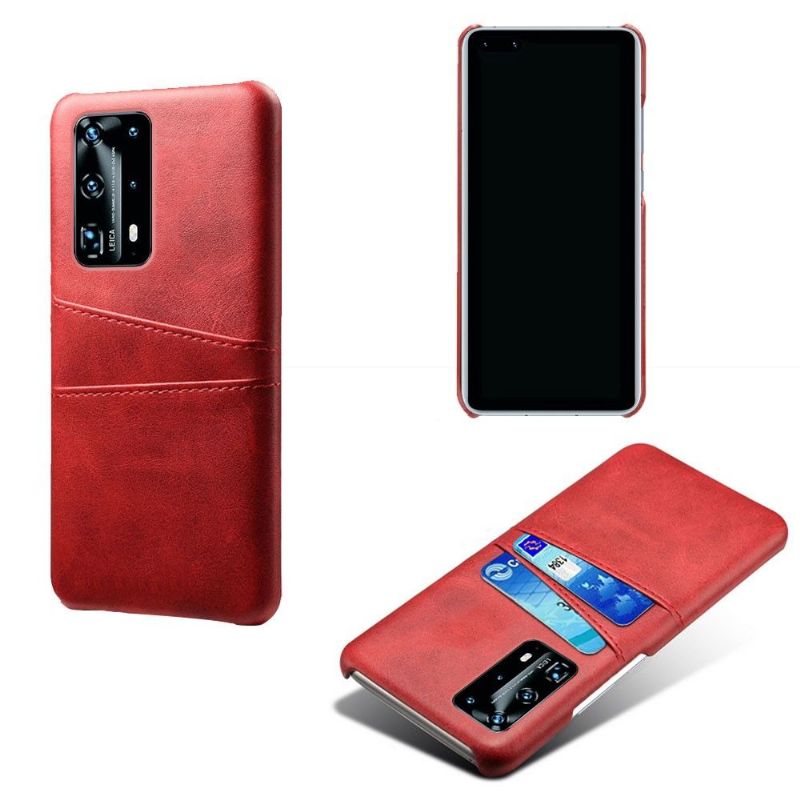 Coque Huawei P40 Pro Mélodie effet cuir porte cartes