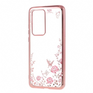 Coque Huawei P40 Pro transparente printemps fleuri