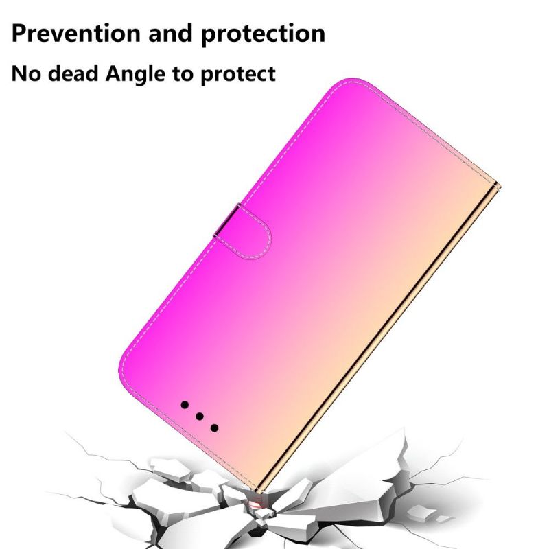 Housse Huawei P40 Pro simili cuir effet miroir - Rose