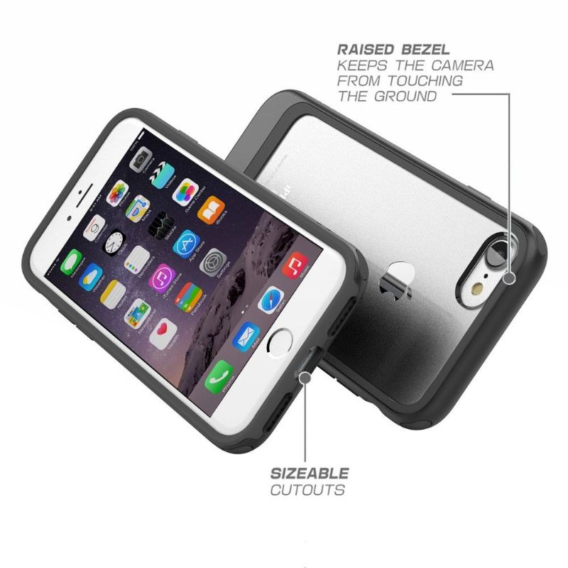 Coque iPhone SE / 8 / 7 Transparente Contour Effet Métal