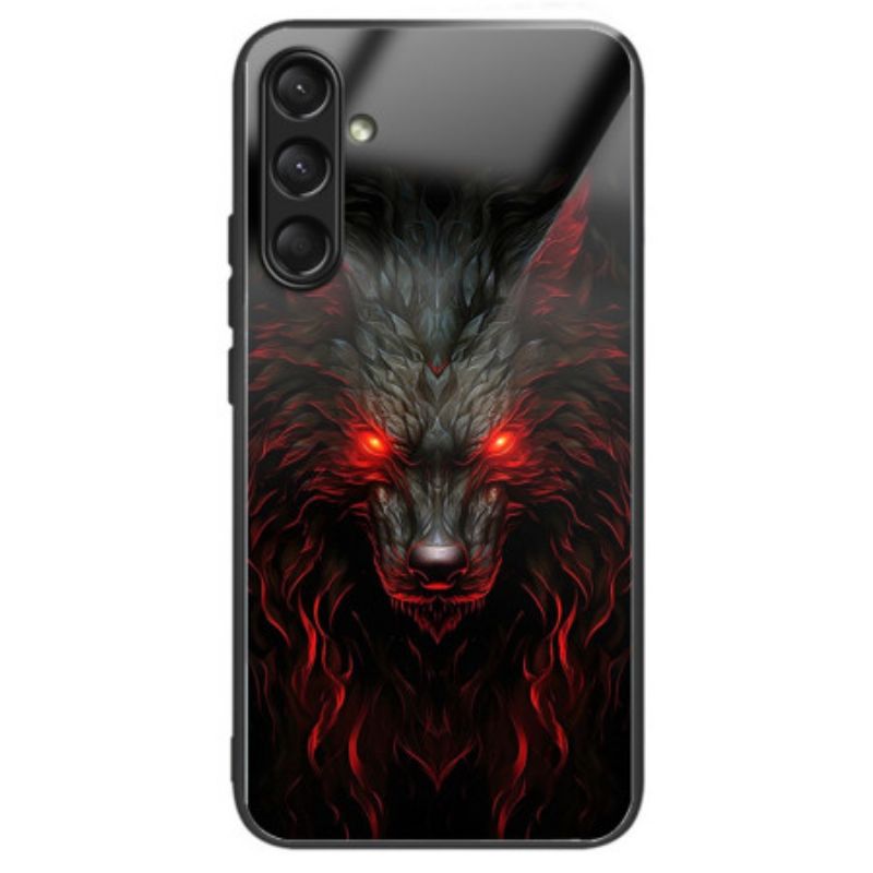 Coque Galaxy A16 4G / 5G Verre Trempé Loup Rouge