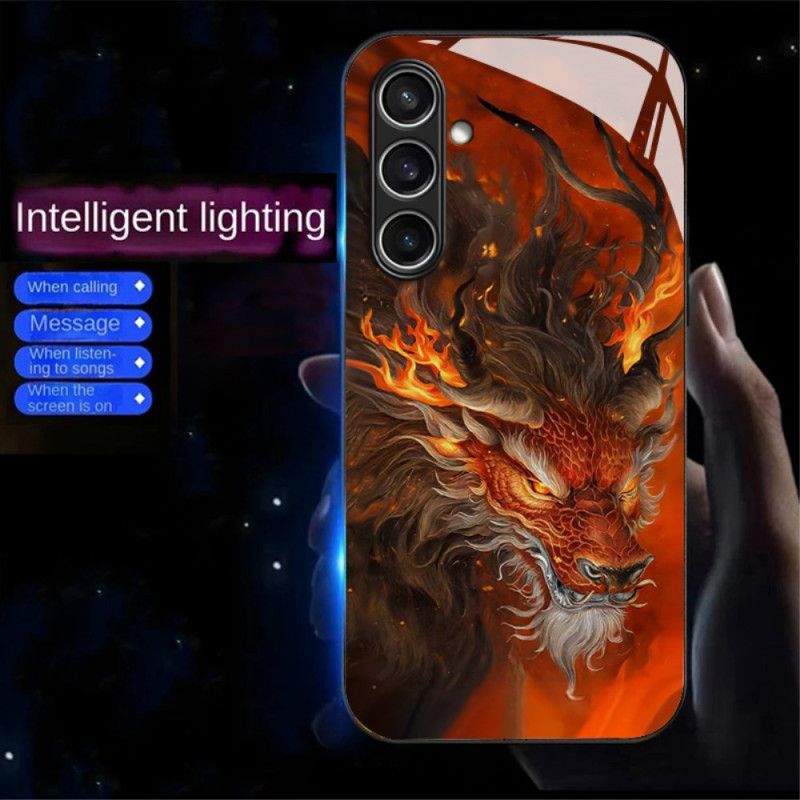 Coque Samsung Galaxy A16 4G / 5G Call Flash Series Dragon de Feu Rouge