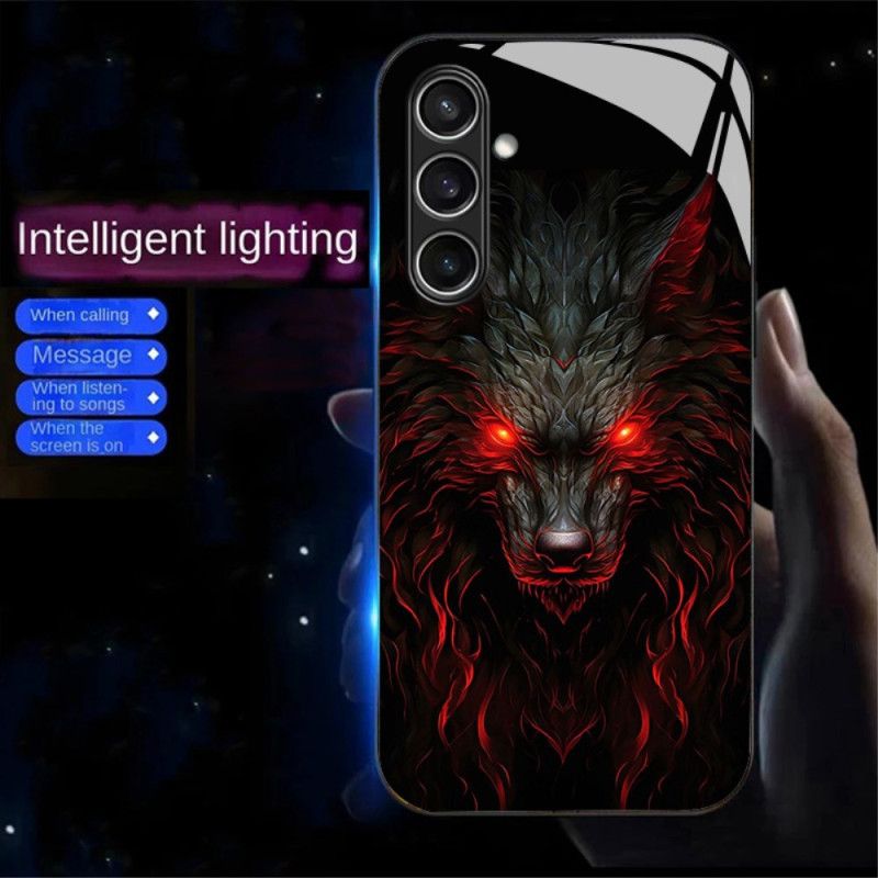 Coque Samsung Galaxy A16 4G / 5G Call Flash Series Loup aux Yeux Rouges