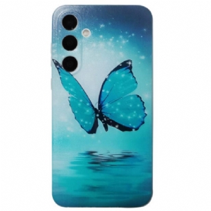 Coque Samsung Galaxy A16 4G / 5G Papillon Bleu