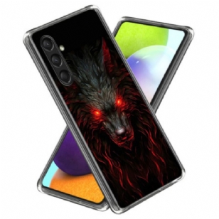 Coque Samsung Galaxy A16 4G / 5G Silicone Loup Rouge