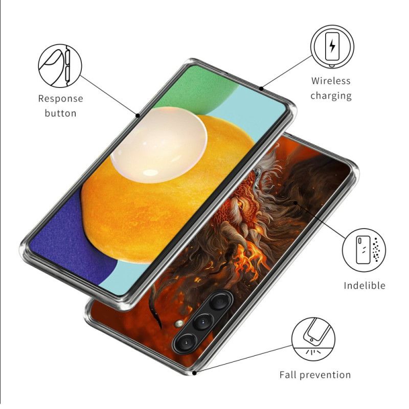 Coque Samsung Galaxy A16 4G / 5G Silicone Tigre de Feu