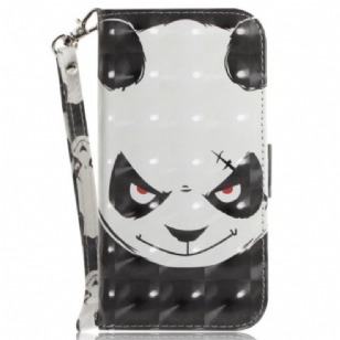 Housse Samsung Galaxy A16 4G / 5G Angry Panda à Lanière