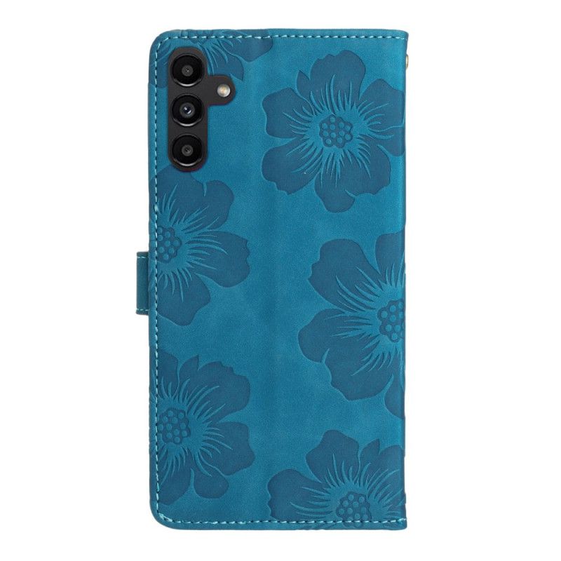 Housse Samsung Galaxy A16 4G / 5G Design Floral à Lanière