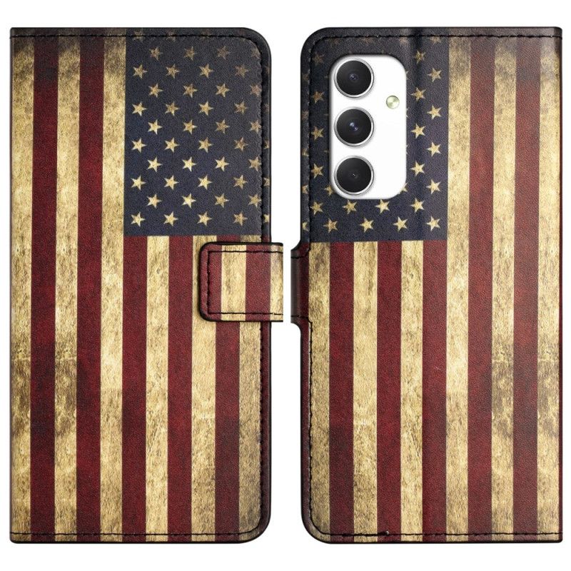 Housse Samsung Galaxy A16 4G / 5G Drapeau Américain Vintage