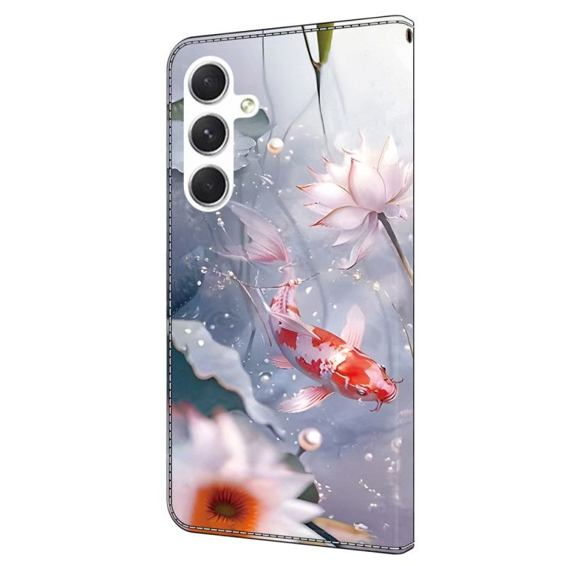 Housse Samsung Galaxy A16 4G / 5G Fleurs et Poisson