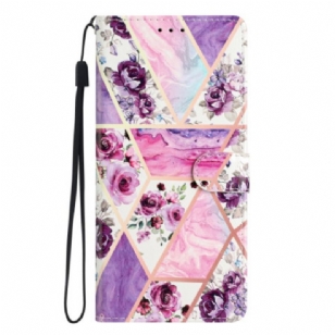 Housse Samsung Galaxy A16 4G / 5G Motif Floral Violet