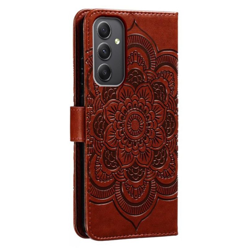 Housse Samsung Galaxy A16 4G / 5G Motif Mandala à Lanière