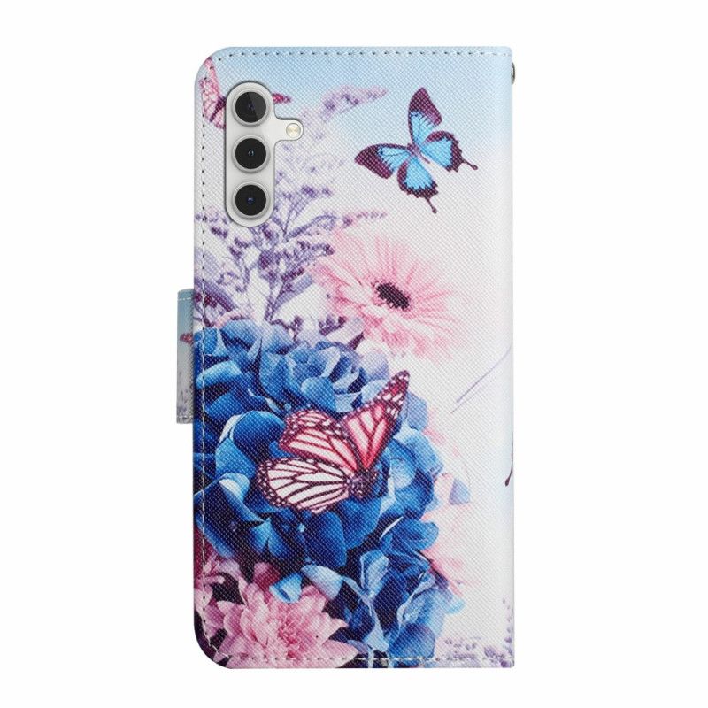 Housse Samsung Galaxy A16 4G / 5G Papillons Violets