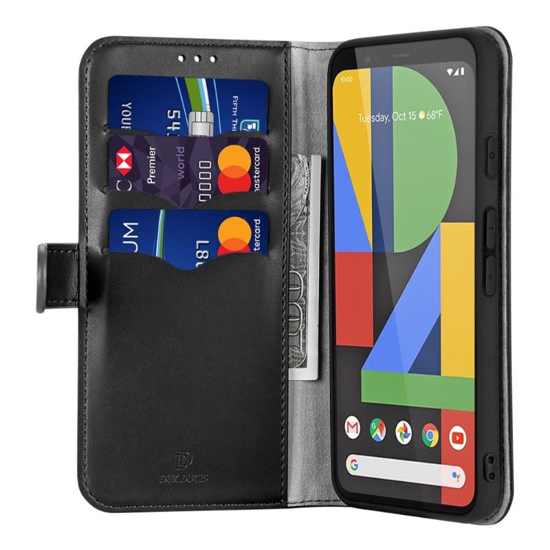 Google Pixel 4 - Housse KADO Serie cuir - Noire