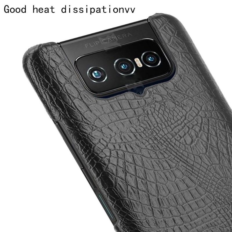 Coque Asus Zenfone 7 effet peau de croco