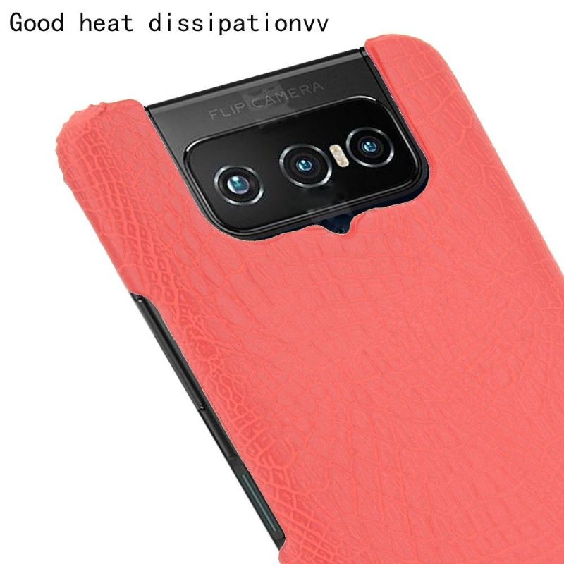 Coque Asus Zenfone 7 effet peau de croco