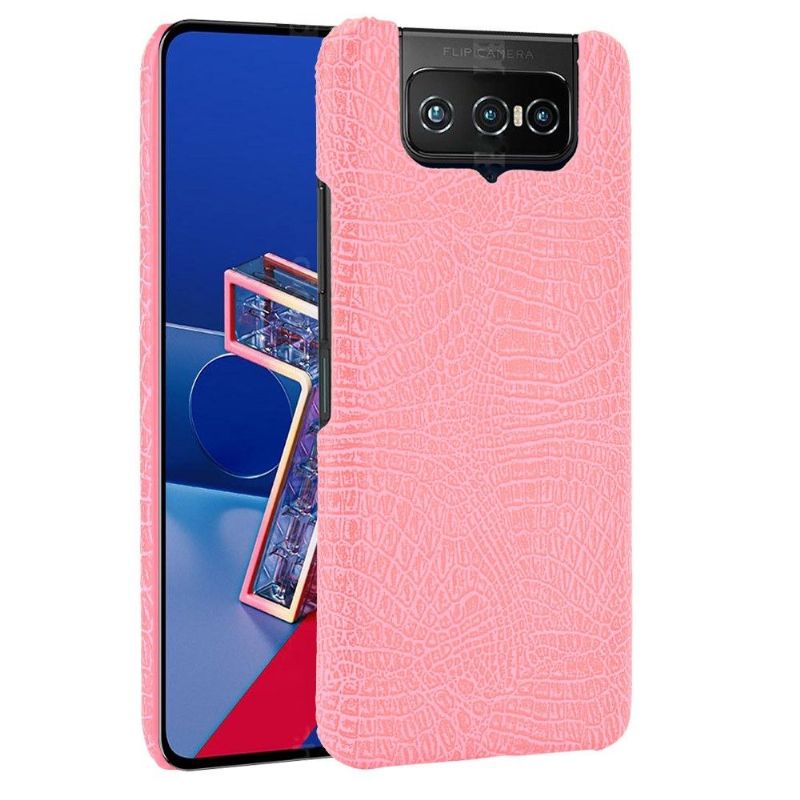 Coque Asus Zenfone 7 effet peau de croco