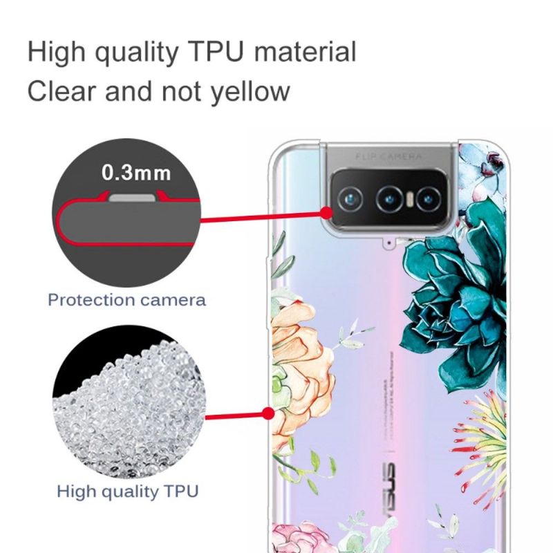 Coque Asus Zenfone 7 Pro variété de fleurs