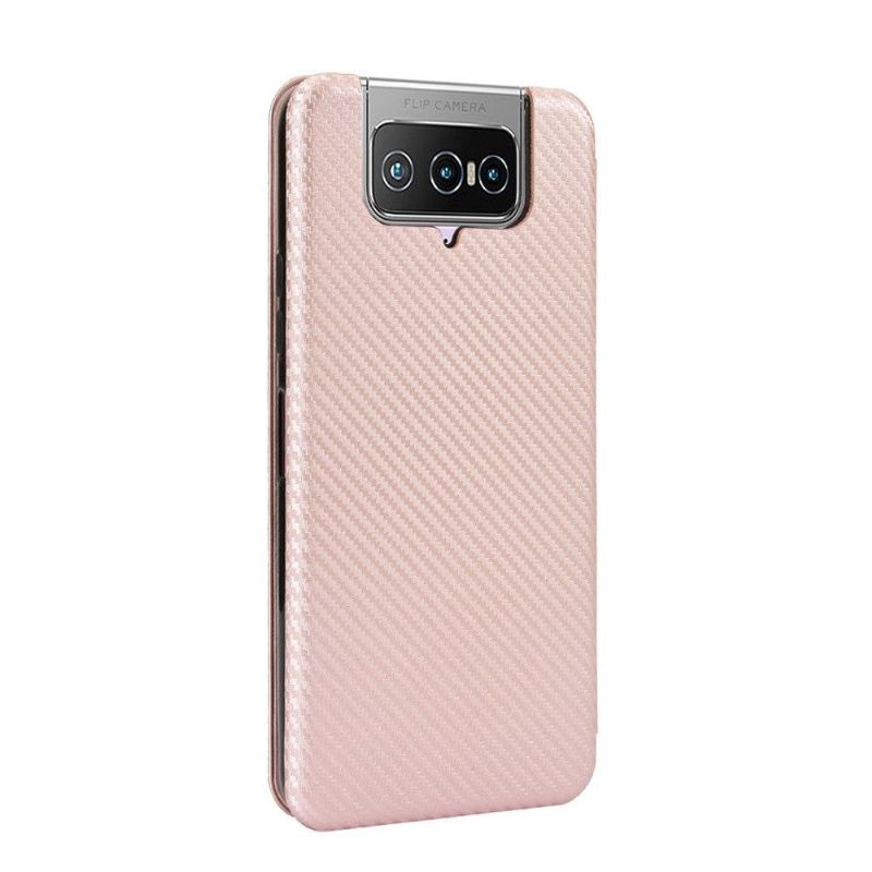 Housse Asus Zenfone 7 / Zenfone 7 Pro Effet Fibre de Carbone