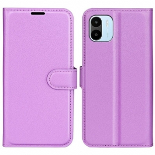 Housse Xiaomi Redmi A1 Classique Effet Cuir Litchi