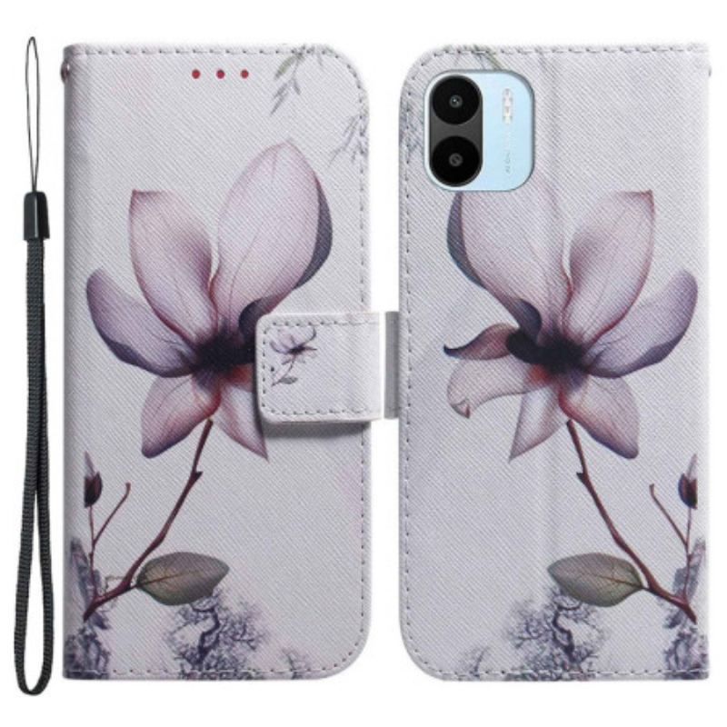 Housse Xiaomi Redmi A1 Fleur Vieux Rose