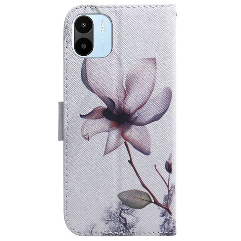 Housse Xiaomi Redmi A1 Fleur Vieux Rose