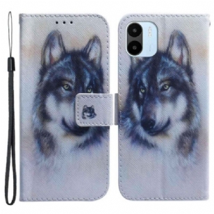 Housse Xiaomi Redmi A1 Loup Aquarelle