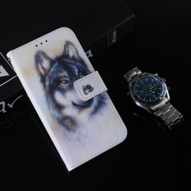 Housse Xiaomi Redmi A1 Loup Aquarelle