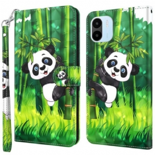 Housse Xiaomi Redmi A1 Panda et Bambou