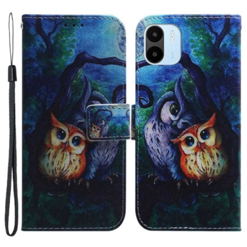 Housse Xiaomi Redmi A1 Peinture de Hiboux