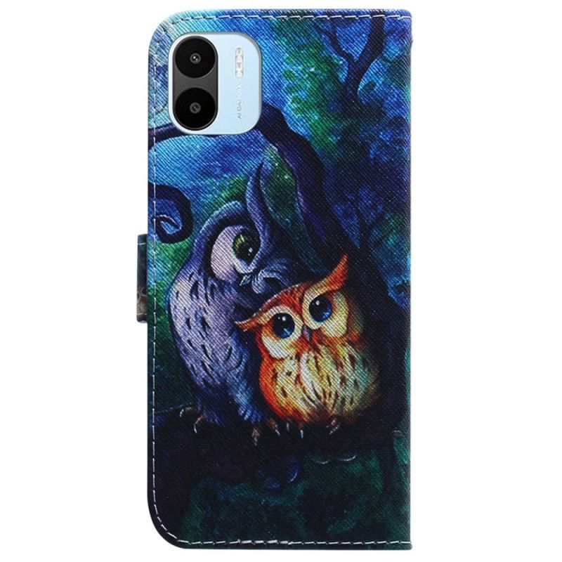 Housse Xiaomi Redmi A1 Peinture de Hiboux