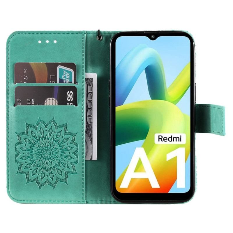 Housse Xiaomi Redmi A1 Soleil à Lanière