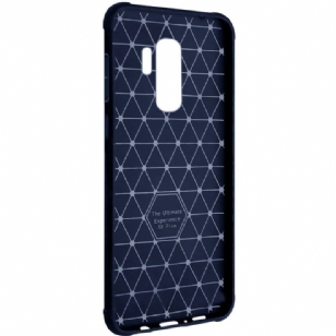 Coque Samsung Galaxy S9 Plus Vega Effet Cuir - Bleu Marine