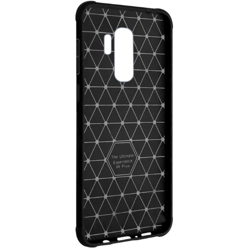 Coque Samsung Galaxy S9 Plus Vega Effet Cuir - Noir