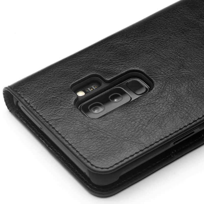 Étui Samsung Galaxy S9 Plus en cuir véritable porte cartes