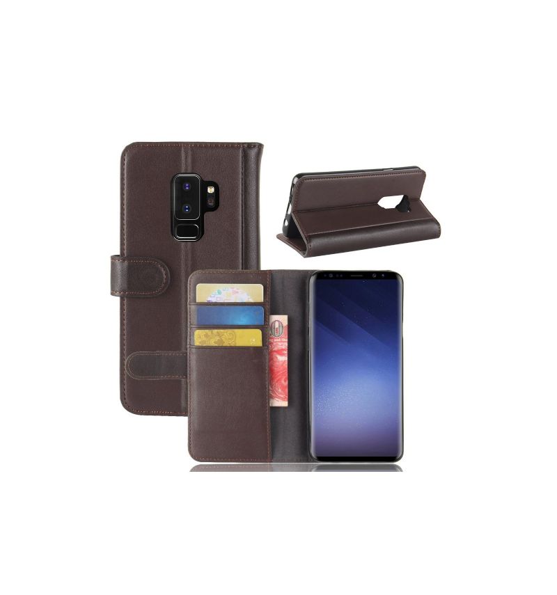 Samsung Galaxy S9 Plus - Housse cuir premium porte cartes