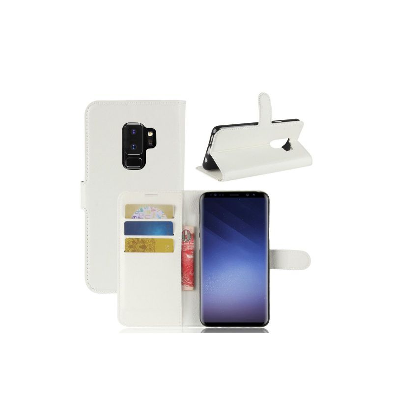 Samsung Galaxy S9 Plus - Housse style cuir porte cartes