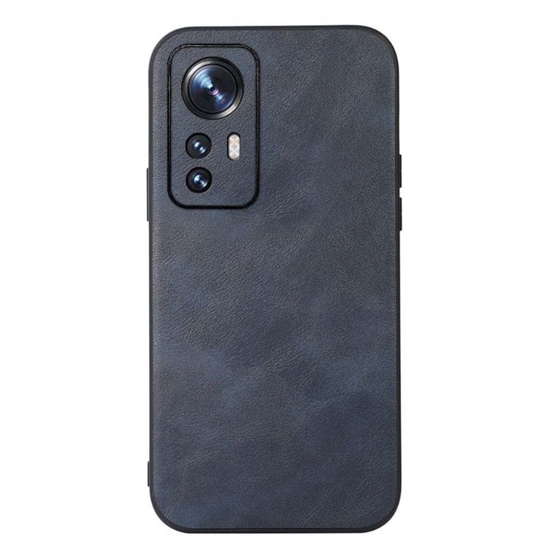 Coque Xiaomi 12 / 12X Aspect Cuir Rétro