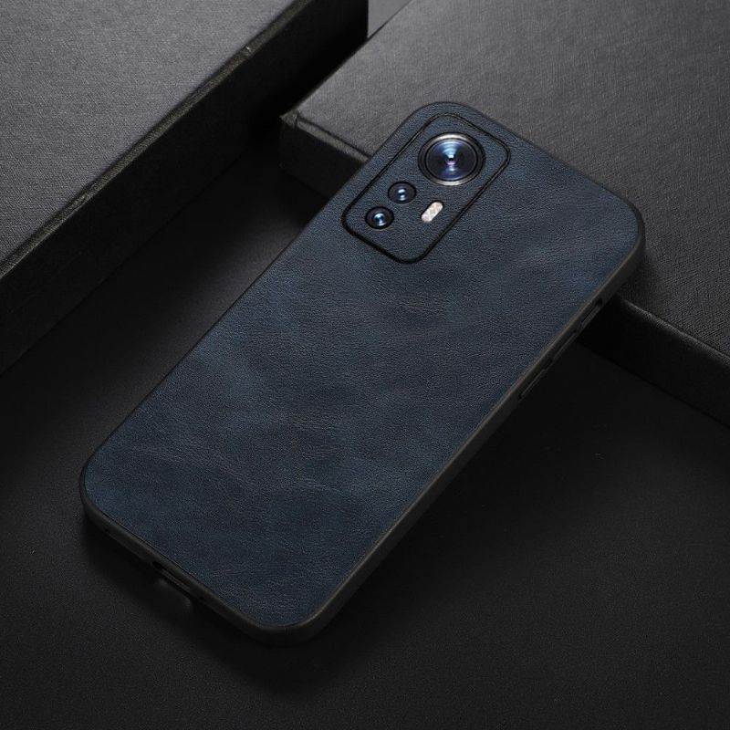 Coque Xiaomi 12 / 12X Aspect Cuir Rétro