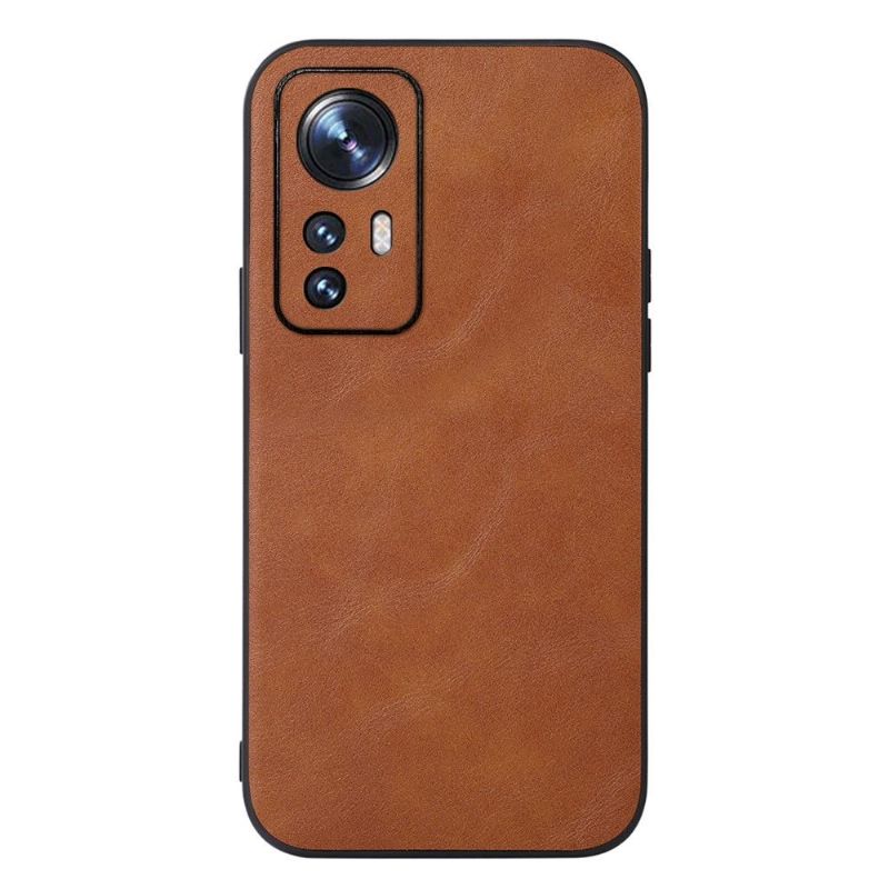 Coque Xiaomi 12 / 12X Aspect Cuir Rétro