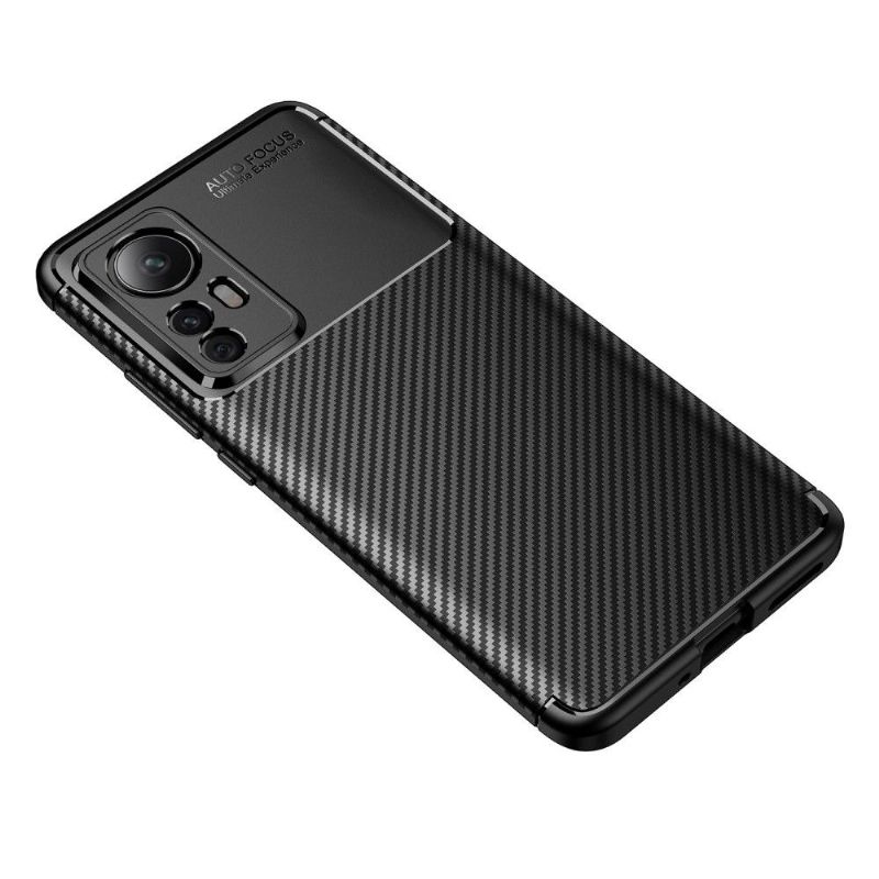 Coque Xiaomi 12 / 12X style fibre de carbone