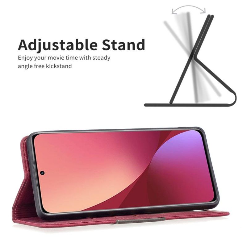 Housse Xiaomi 12 / 12X BINFEN COLOR flip simili cuir