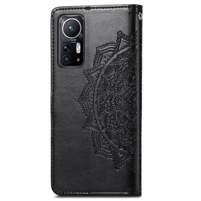 Housse Xiaomi 12 / 12X Mandala relief en simili cuir